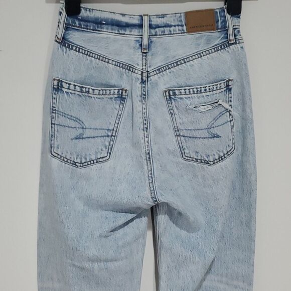American Eagle comfort stretch 24x28 highest rise 90s boyfriend jeans - Picture 4 of 8